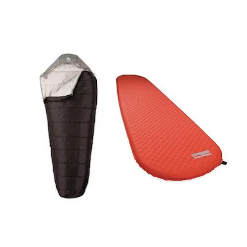 Men's Backpacking Sleeping Bag & Pad Combo