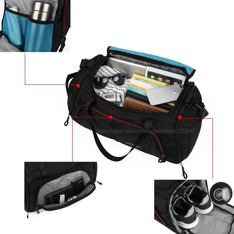 Mens Duffle Bags Gym Travel Fitness Durable Outdoor