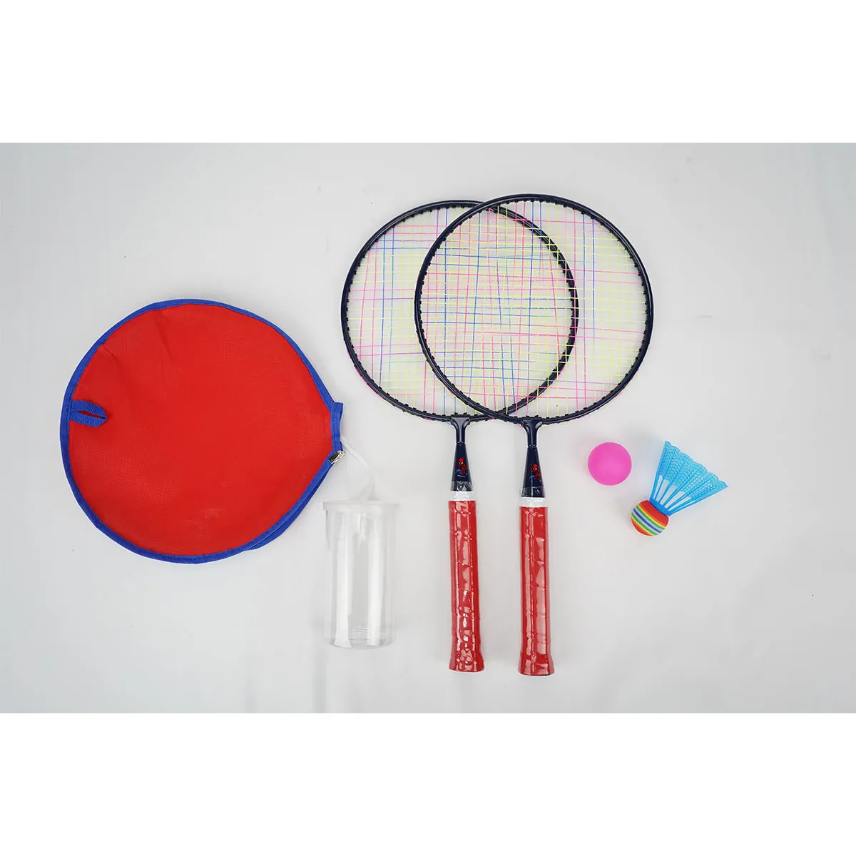 Mesuca Kids Badminton Rackets Pair Set With Shuttlecock Spiderman