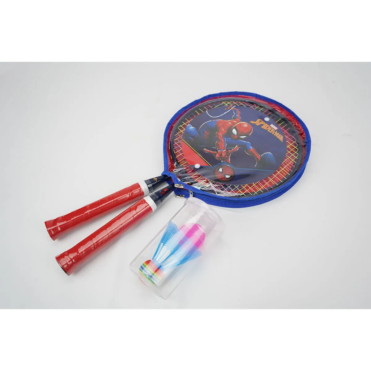 Mesuca Kids Badminton Rackets Pair Set With Shuttlecock Spiderman