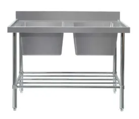 Mixrite SS2721C Double Sink Bench - W2100 x D700 x H900