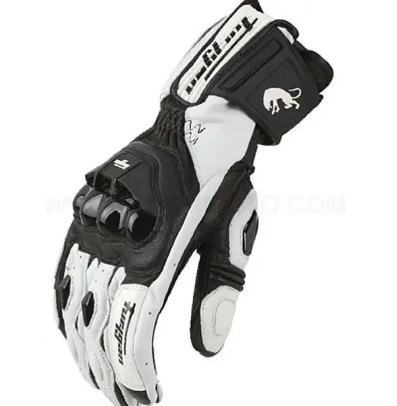 Motorcycle Motorbike Road Racing Leather Riding Gloves