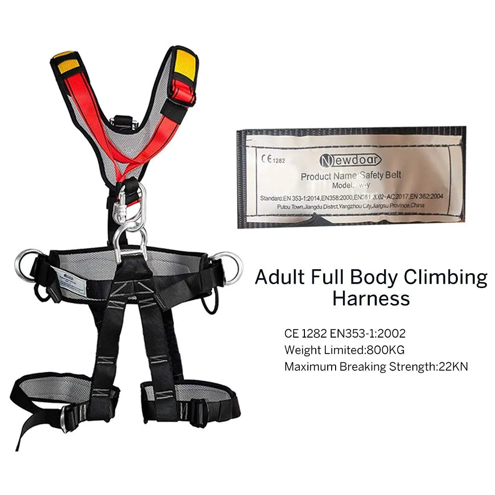 NewDoar  Adjustable Thickness Climbing Harness Full Body