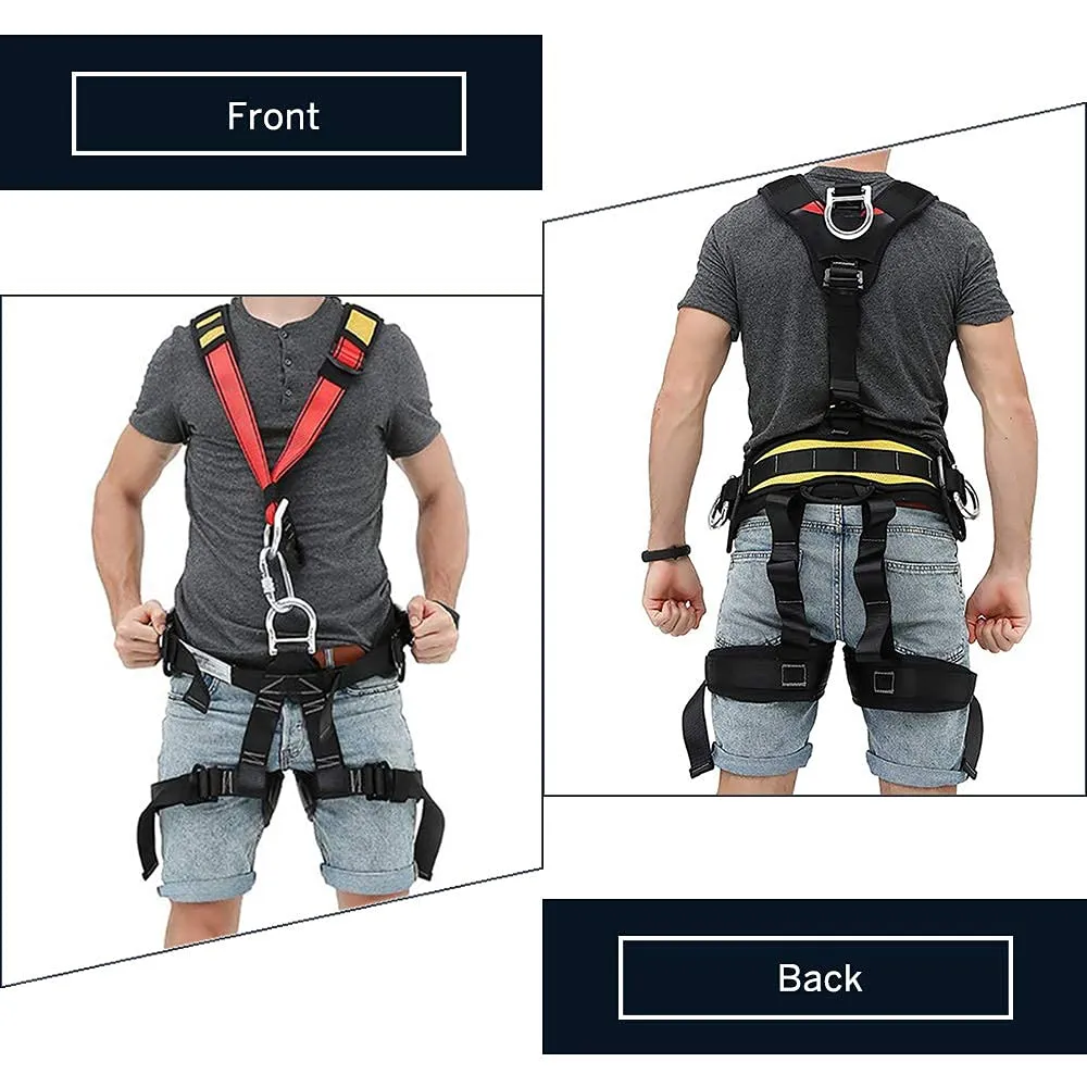 NewDoar  Adjustable Thickness Climbing Harness Full Body