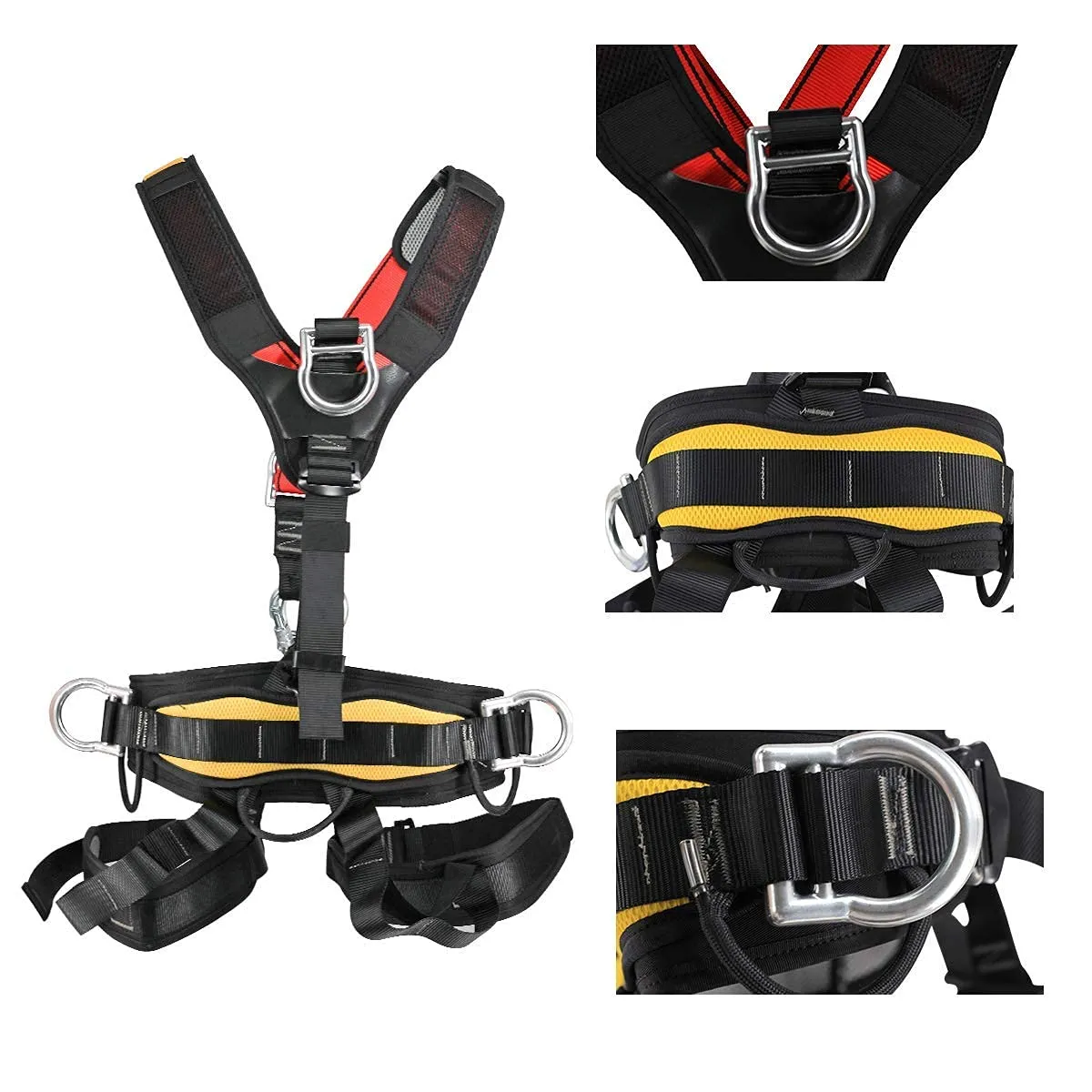 NewDoar  Adjustable Thickness Climbing Harness Full Body