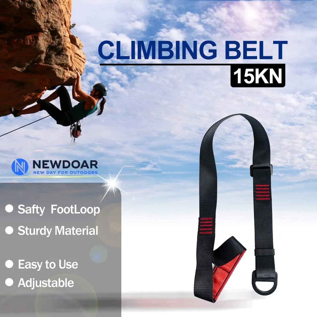 NewDoar Foot Ascender Loop for Climbing Tree Arborist