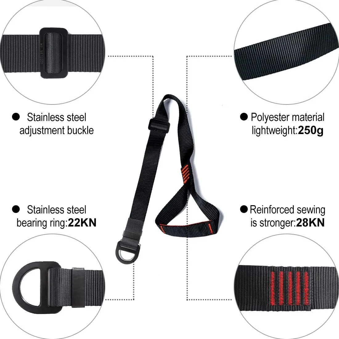 NewDoar Foot Ascender Loop for Climbing Tree Arborist