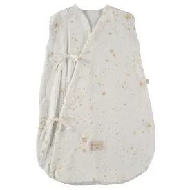 nobodinoz Summer Sleeping Bag Dreamy Gold Stella/White