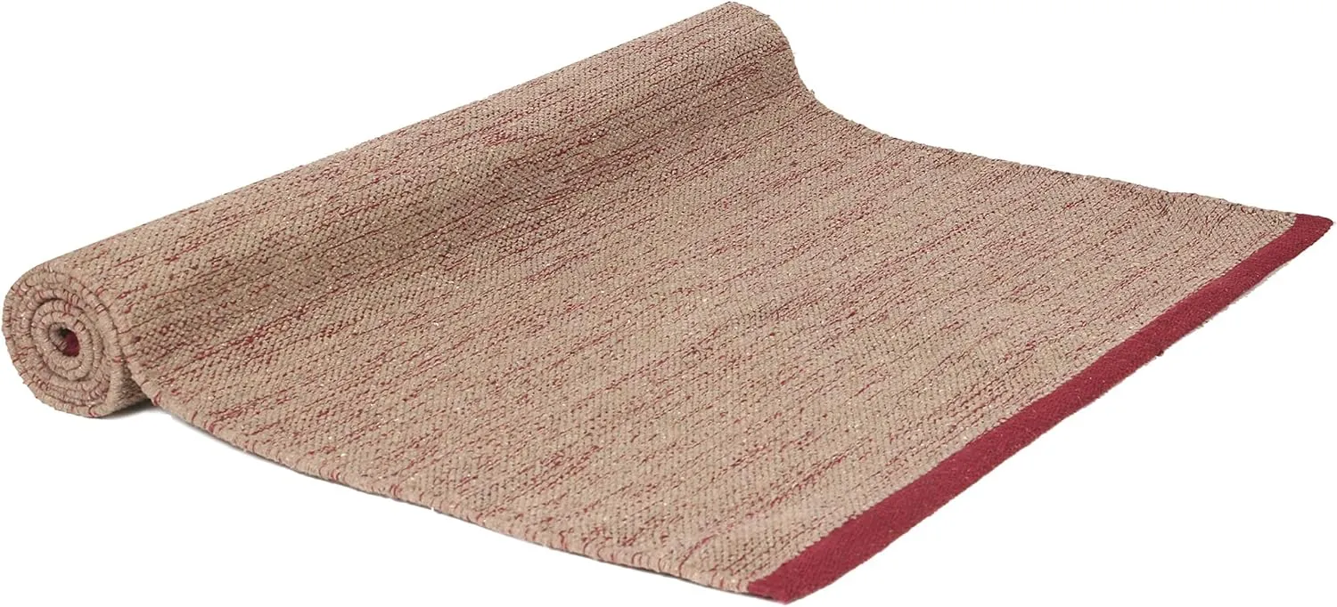 Organic Cotton Yoga Mat – Handwoven, Washable, and Highly Absorbent 74x27