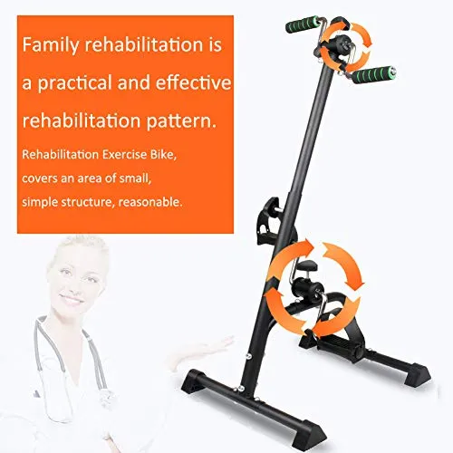 Pedal Exerciser Bike Hand Arm Leg and Knee Peddler Adjustable Fitness Equipment for Seniors, Elderly Home Pedal Exercise Bike for Total Body, with Gift Box