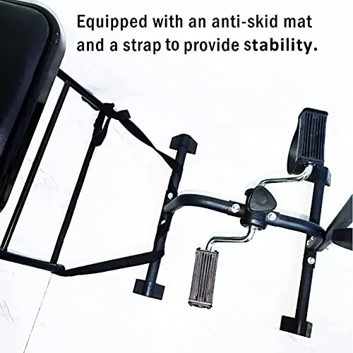 Pedal Exerciser Bike Hand Arm Leg and Knee Peddler Adjustable Fitness Equipment for Seniors, Elderly Home Pedal Exercise Bike for Total Body, with Gift Box