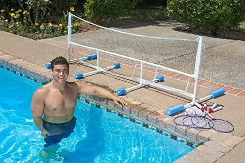 Poolmaster Swimming Pool Basketball and Volleyball Game Combo, Above-Ground Pool