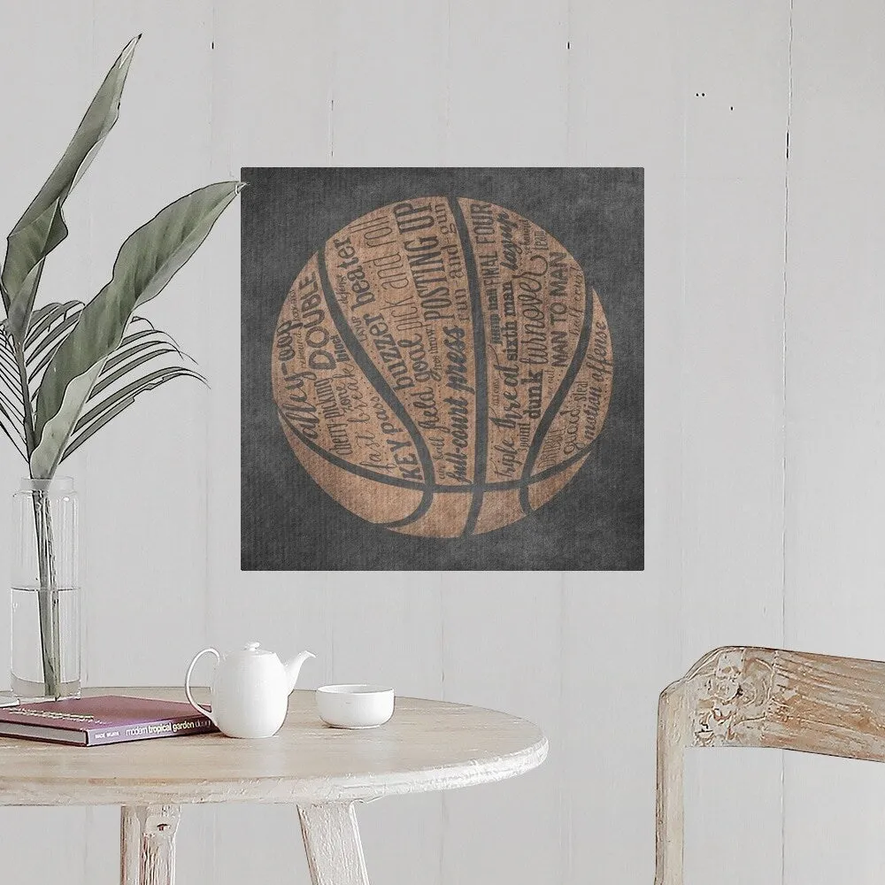 "Basketball Terms" Poster Print