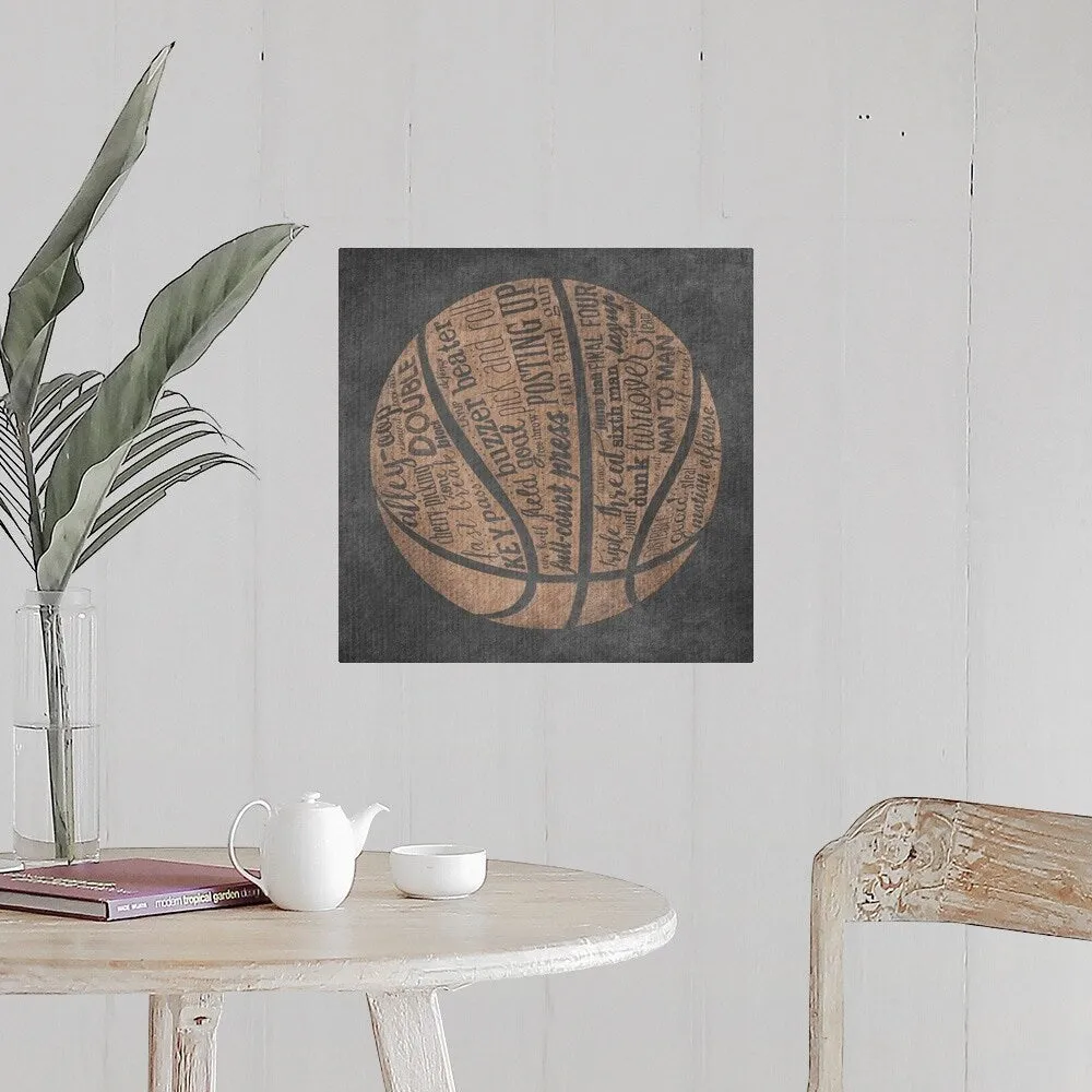 "Basketball Terms" Poster Print