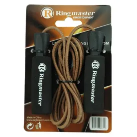 Ringmaster Leather Skipping Rope