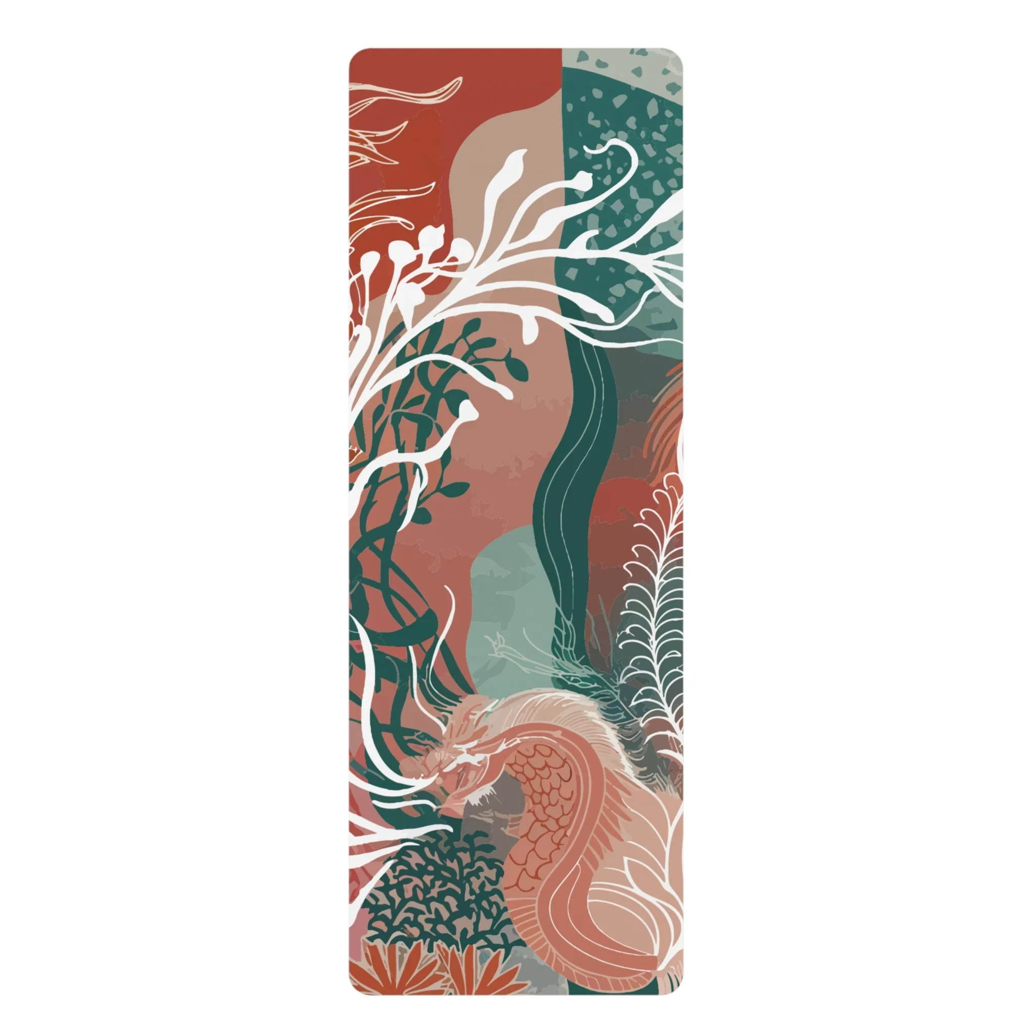 Rubber Yoga Mat - Subtle Dragon