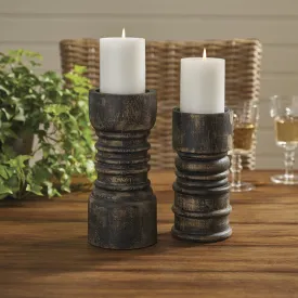 Rustic Candlestick Black - Tall Park Designs