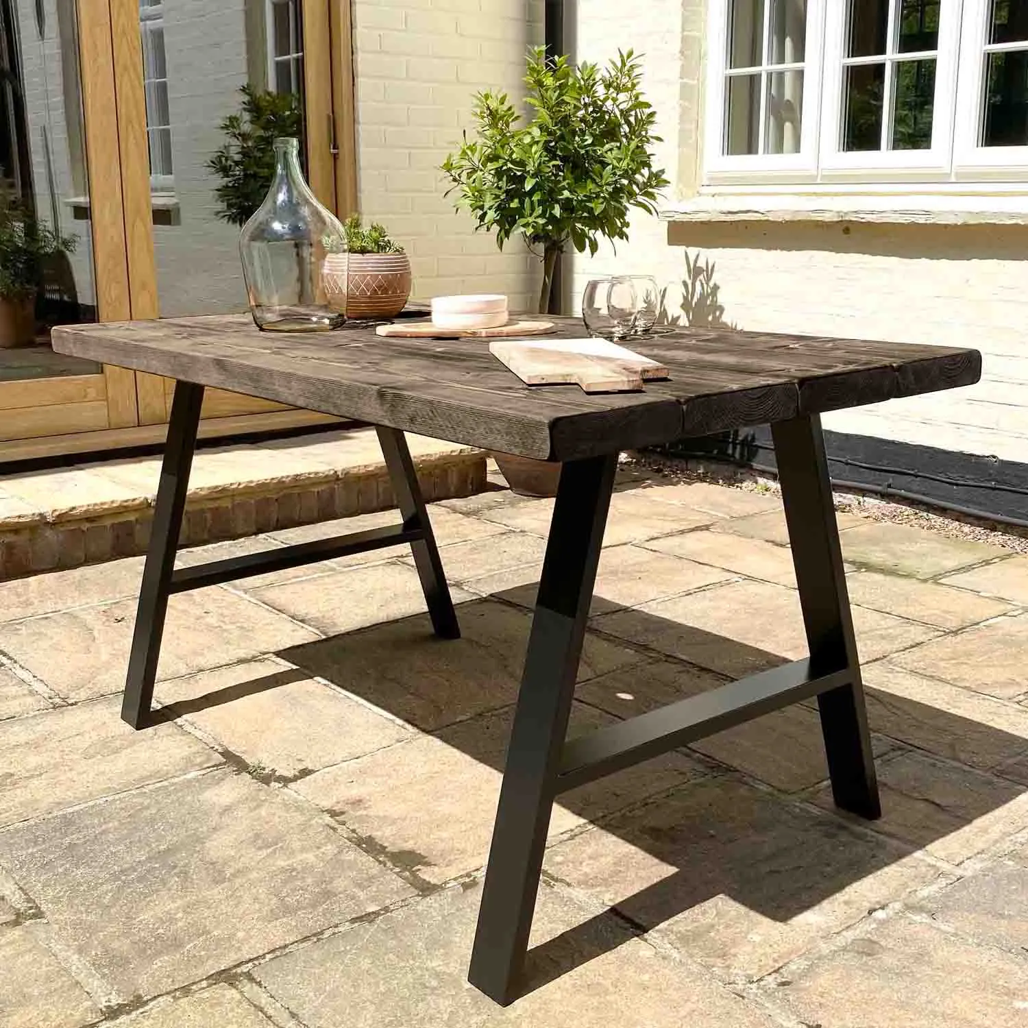 Rustic Garden Furniture Set | A Frame