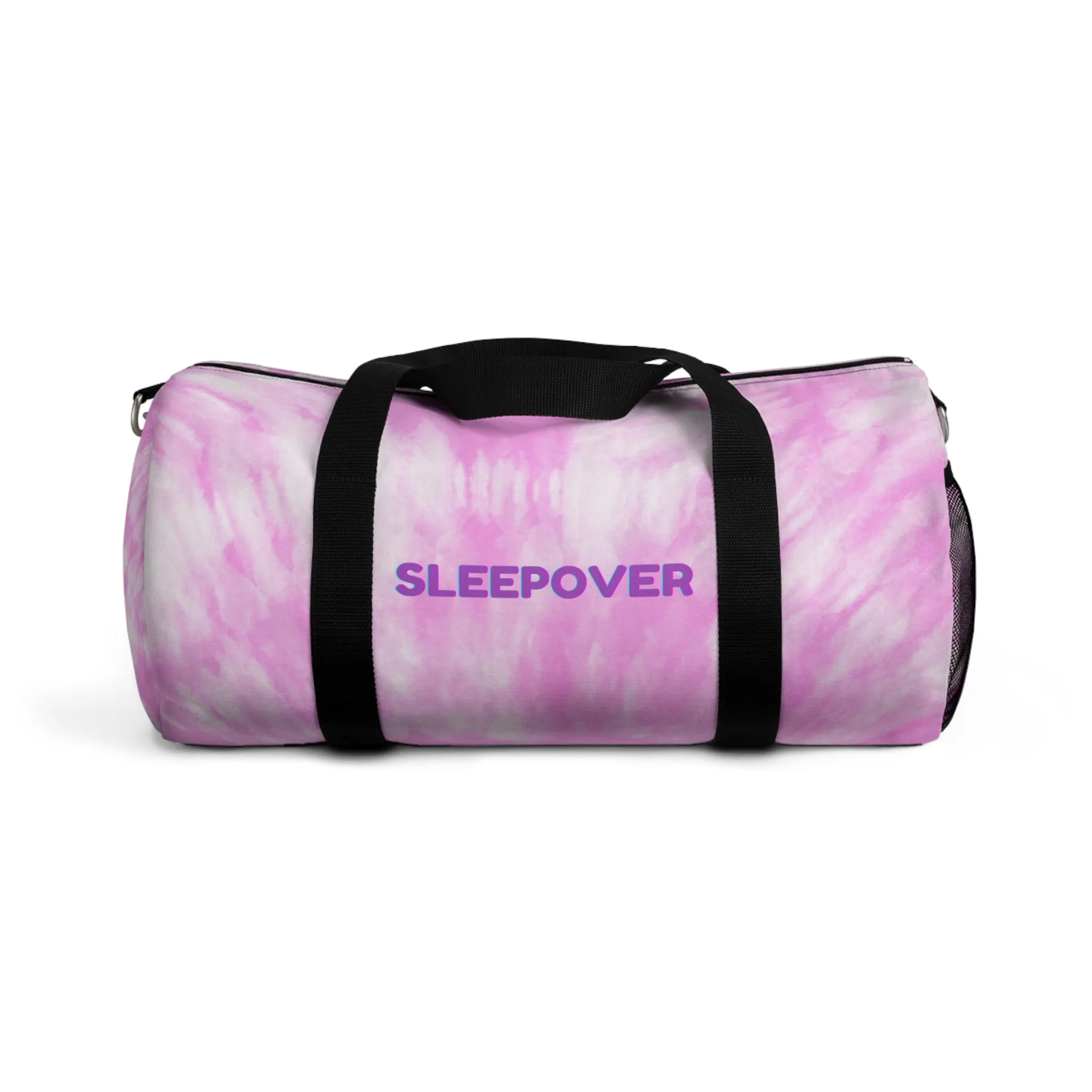 Sleepover Tie Dye Duffel Bag, Tween Birthday Gift, Sleepover birthday Gift, Personalize your name or Initials or custom, Duffel for Tween