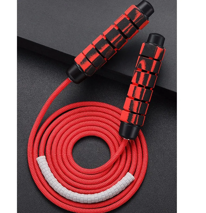 Sponge plastic handle bearing skipping rope