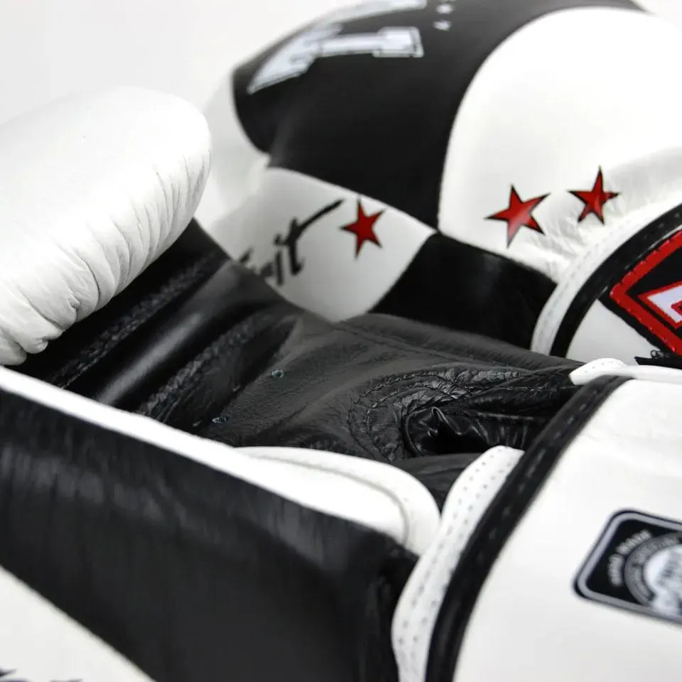 Twins Special Black-White Spirit Boxing Gloves