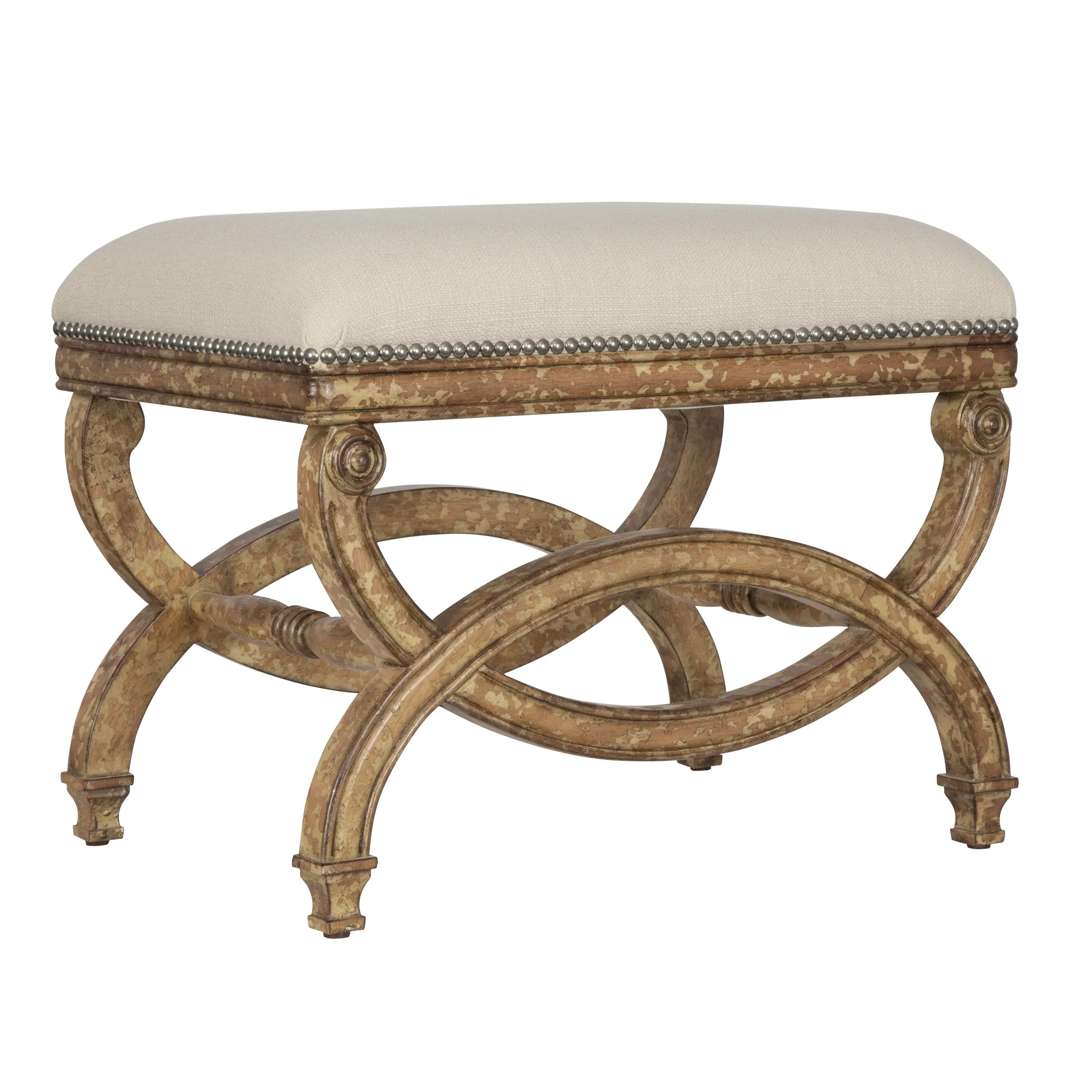 Uttermost Karline Natural Linen Small Bench