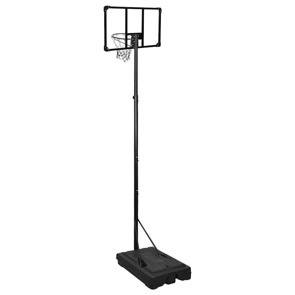 vidaXL Basketball Stand Transparent 280-350 cm Polycarbonate