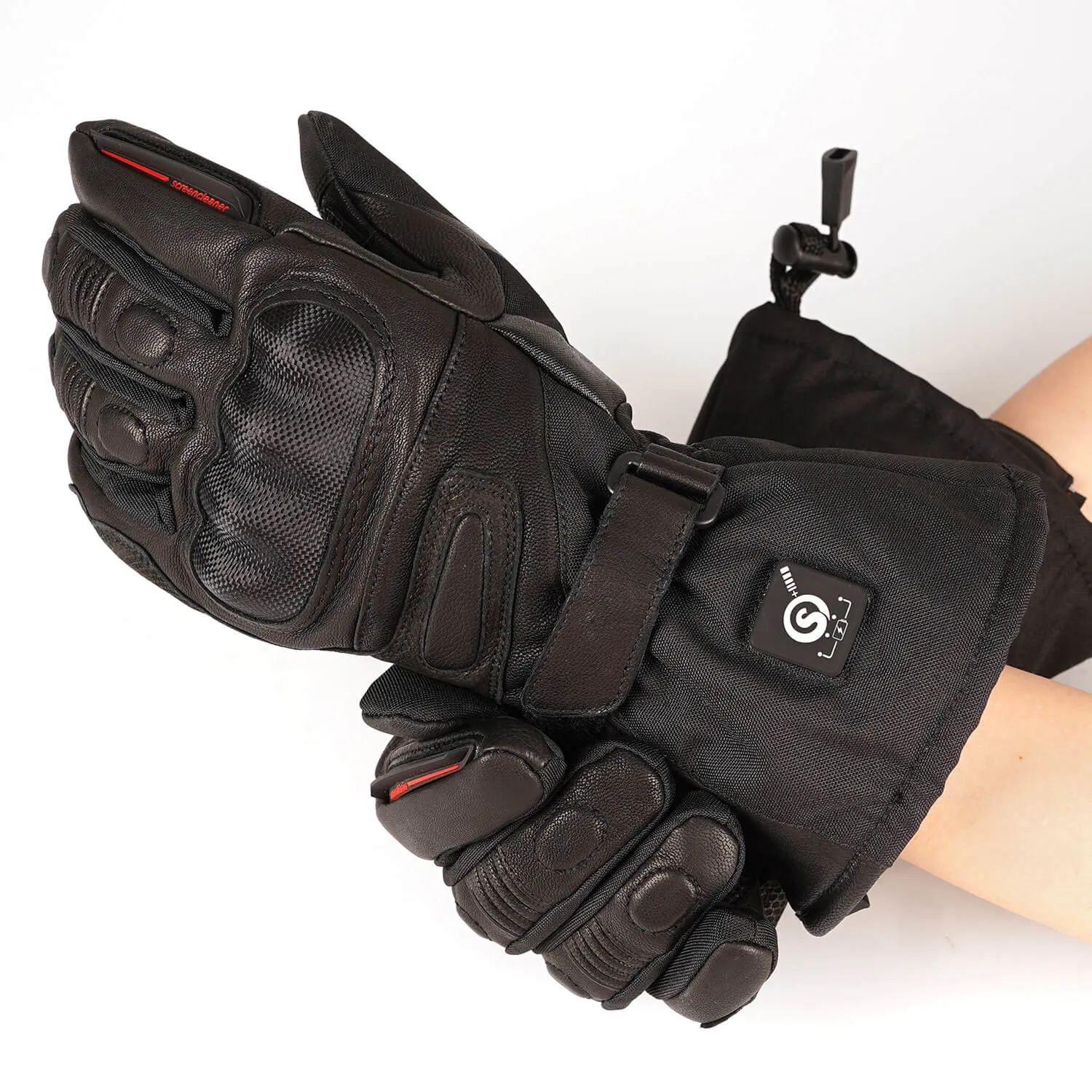 Waterproof Gloves with Carbon Fiber Protectors - Ideal for Motorcycles