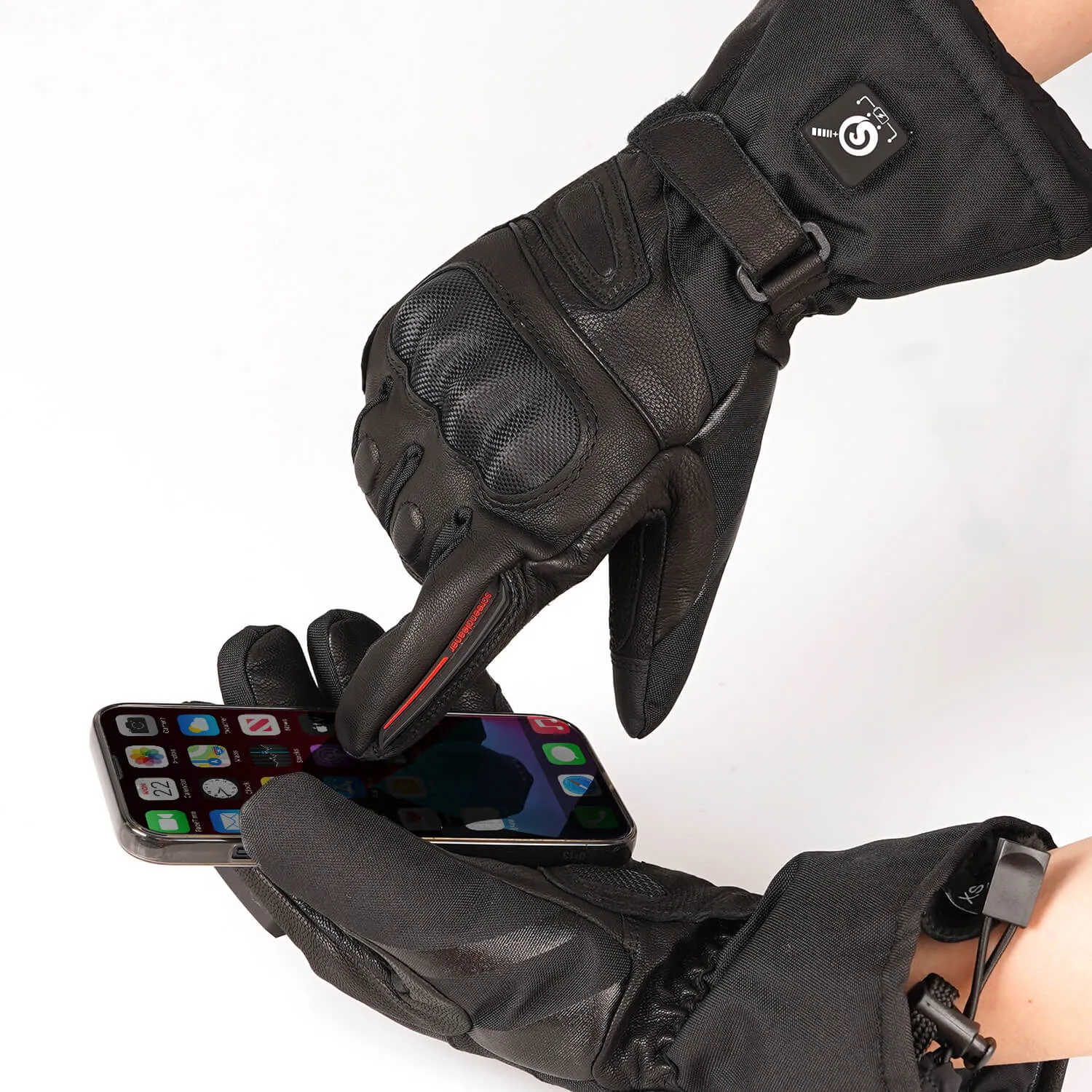 Waterproof Gloves with Carbon Fiber Protectors - Ideal for Motorcycles