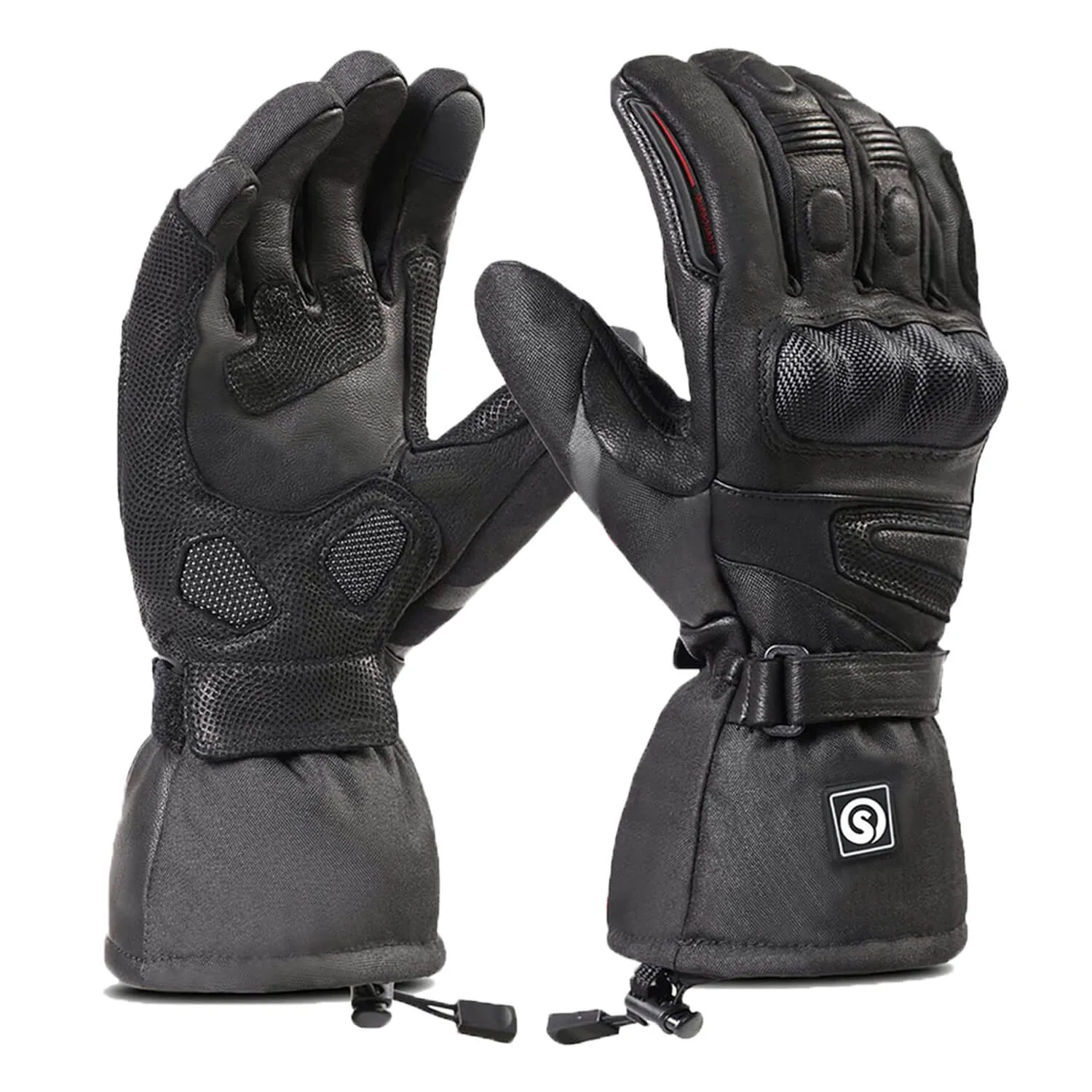 Waterproof Gloves with Carbon Fiber Protectors - Ideal for Motorcycles